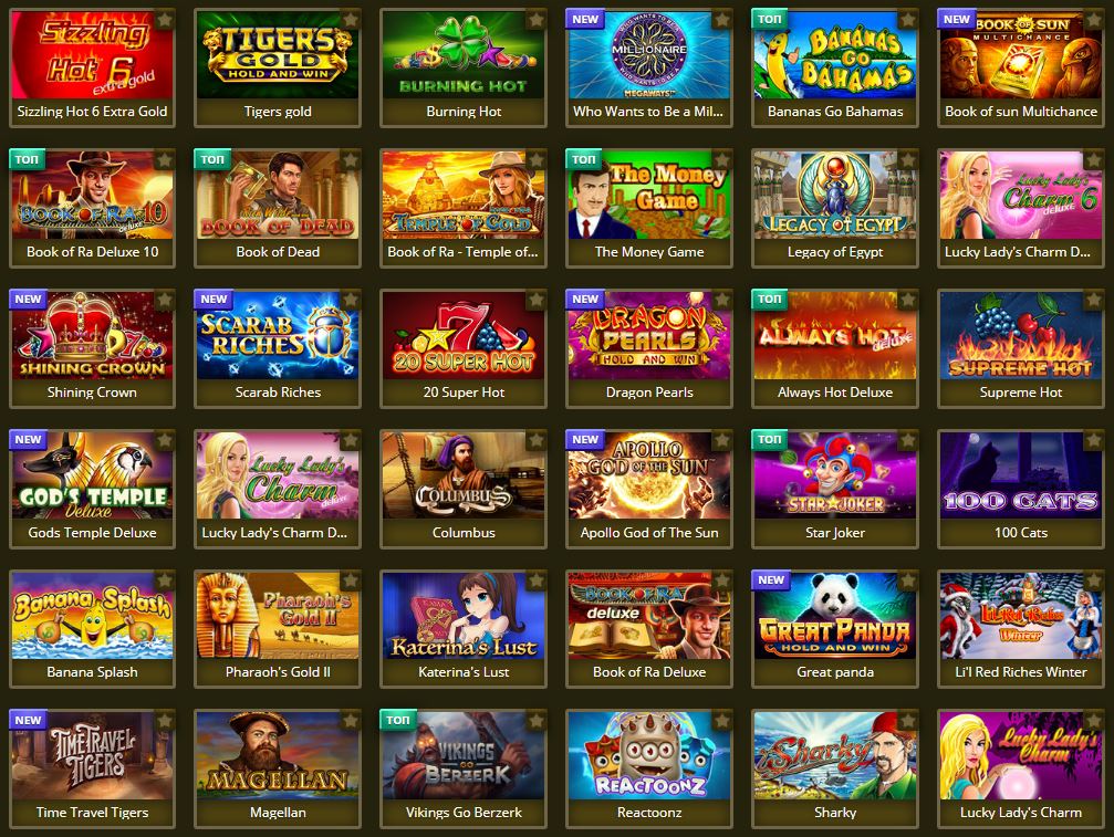 As melhores slots para casinos online