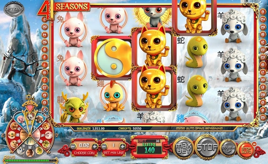Slot machine 4 stagioni 