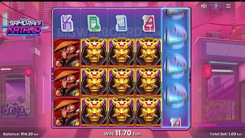 samurai katana Push Gaming Slot Game