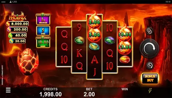 Free Spins interface